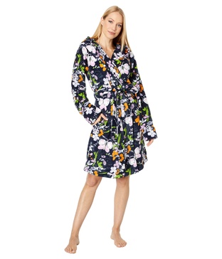 Vera Bradley Women's Lightweight Fleece Robe (Extended Size Range)