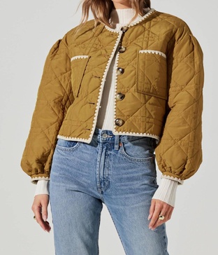 acacia jacket in ginger