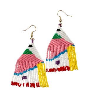 beaded fringe drops in calliope