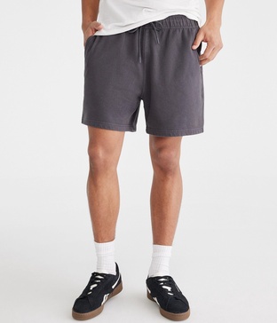 solid fleece shorts 5.5"