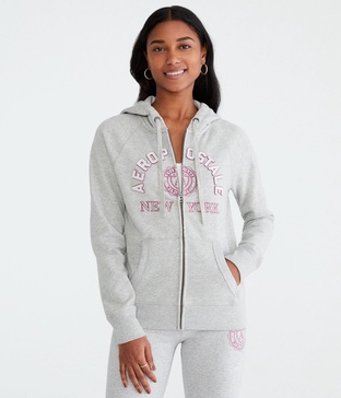 new york crest full-zip hoodie