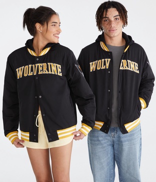 marvel | wolverine hooded bomber jacket