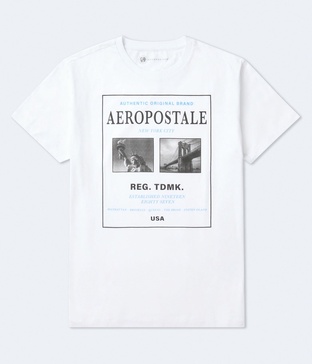 city scene graphic tee