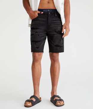 premium air denim shorts 9"
