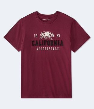 cali bear graphic tee