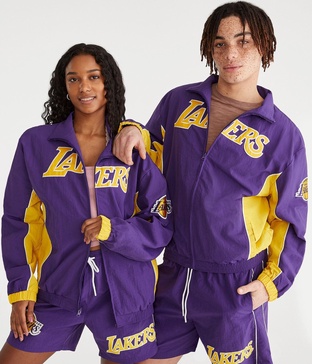 los angeles lakers full-zip track jacket