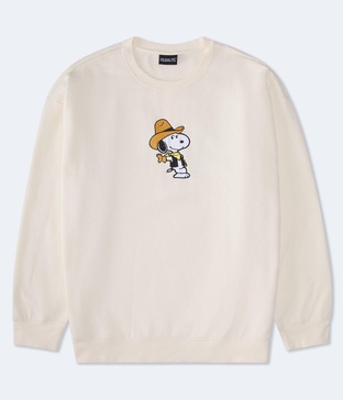 western snoopy crew sweatshirt