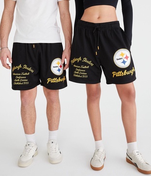pittsburgh steelers mesh shorts 6"