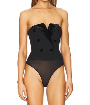 andara bodysuit in black