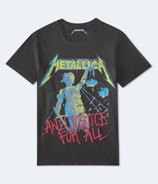 metallica tour 1988 relaxed graphic tee