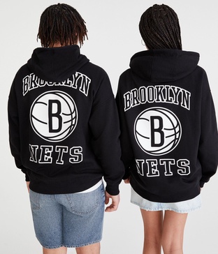 brooklyn nets pullover hoodie
