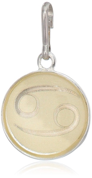 Alex and Ani Women's Etching Charm Cancer Small Sterling Silver, Expandable