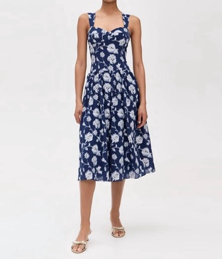 abernathy dress in navy