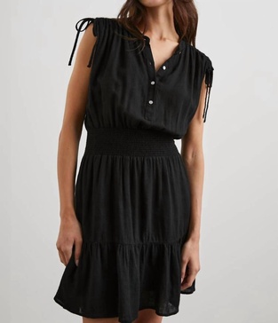 samina dress in black