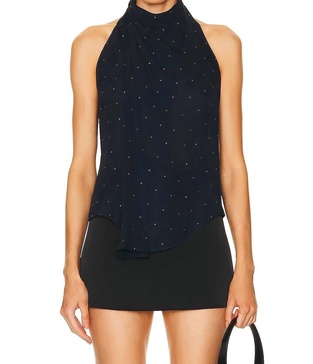 amelia top in evening blue