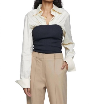 pippa top in calico
