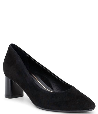 women's lancashire pump in black suede