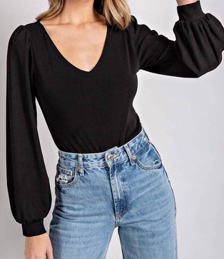stacy bodysuit in black