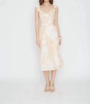 bohdie midi dress in savannah shadows