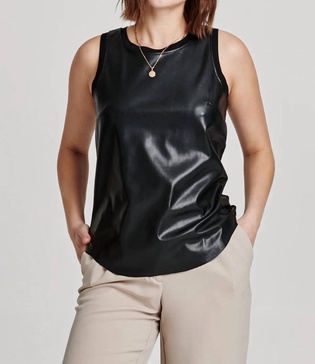 carmela vegan tank top in black