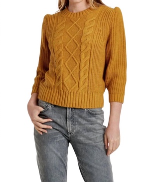 priya sweater in ochre