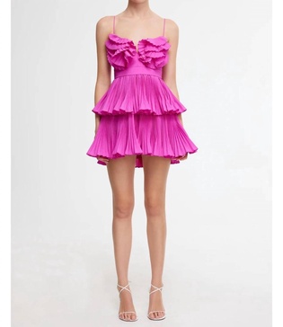 griffith mini dress in fuchsia
