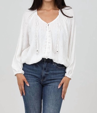 penelope blouse in white