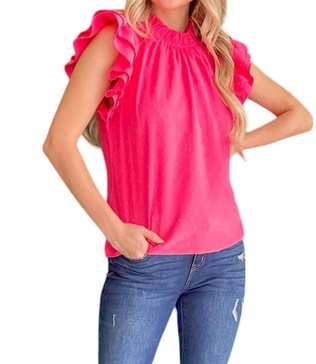 happy with you blouse in fuchsia