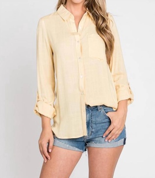 dahlia top in lemon