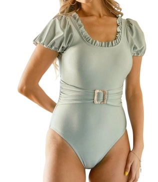 soak up the sun swimsuit in dusty mint
