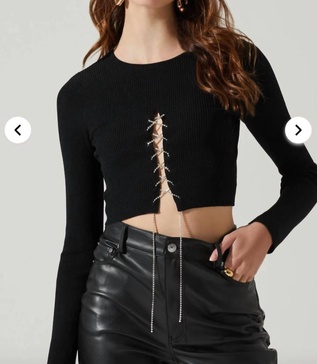 simone sweater in black