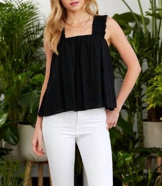 danny tank top in black