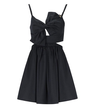 Elisabetta Franchi Black Dress With Bow