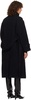 Navy Stand Collared Wool Coat