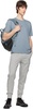 Gray 70/2 Mercerized Jersey Printed Logo T-Shirt