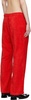 Red Bathrobejogger Lounge Pants