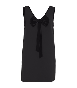 Bow-Embellished Mini Dress