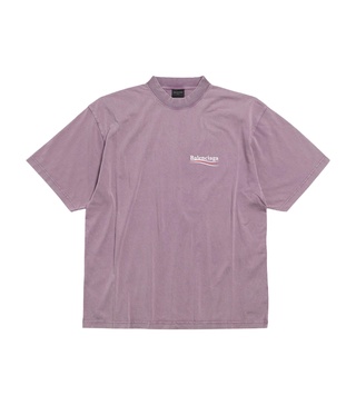Men's Political Campaign T-shirt Medium Fit in Faded Purple
