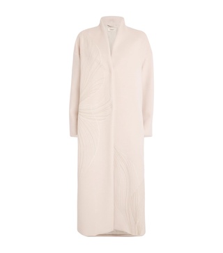 Alpaca-Wool Embroidered Coat