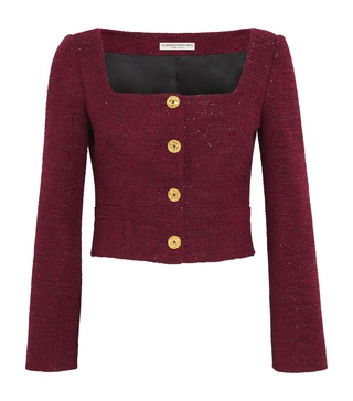 Tweed Sequin-Embellished Jacket