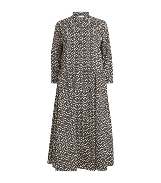 Cotton Printed Midi Dress