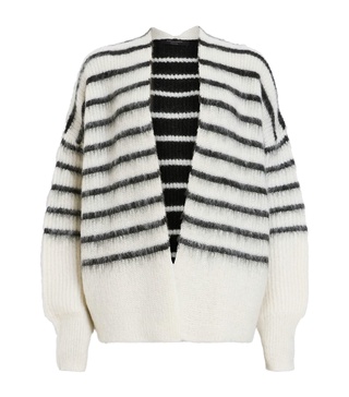 Mohair-Wool-Blend Riga Cardigan