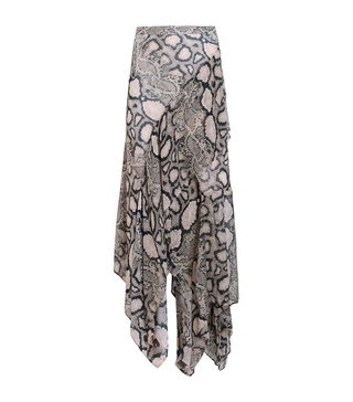 Asymmetric Cassie Midi Skirt