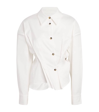 Cotton Twisted Corset Shirt