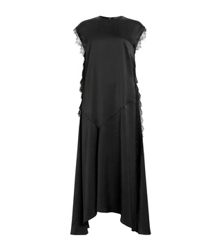 Lace-Trim Lyra Midi Dress