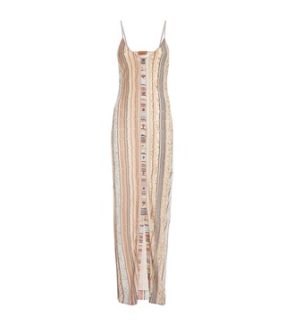 Knitted Striped Maxi Dress
