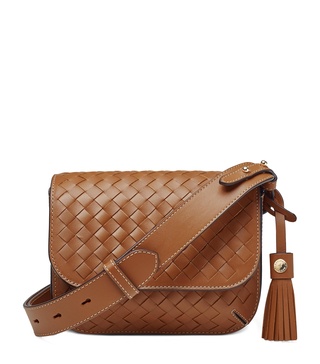 Woven Leather Ella Cross-Body Bag