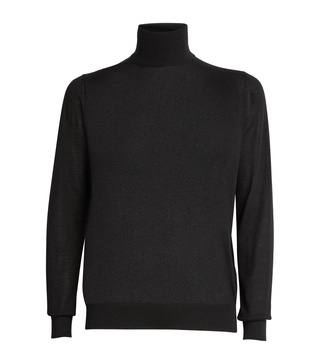 Cashmere-Silk Rollneck Sweater
