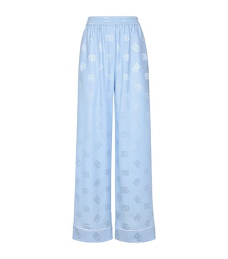 Silk Monogram Trousers