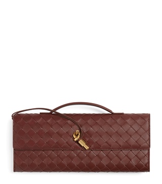 Mini Lambskin Andiamo Clutch Bag